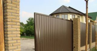 Купить откатные ворота из профнастила Касимов, цена от 1761 руб.